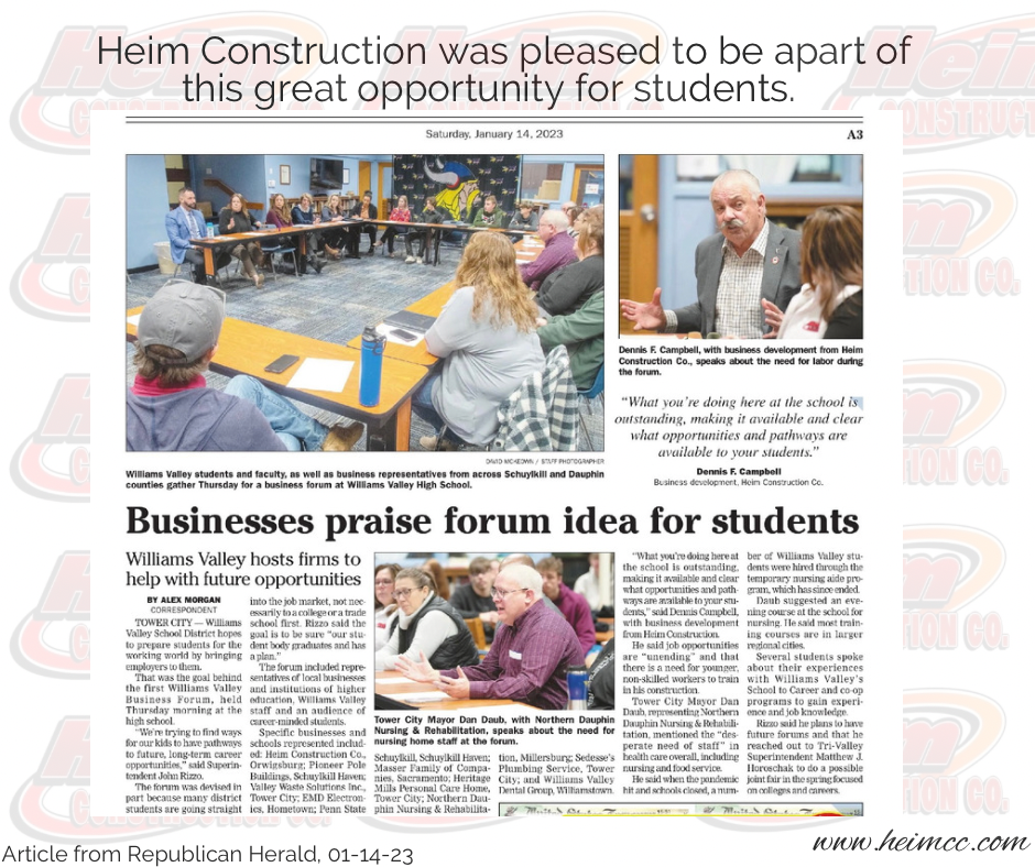 Read more about the article Heim In the News